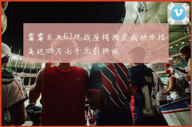 霉霉东决G3观战座椅拍卖成功价格高达四万七千元引热议